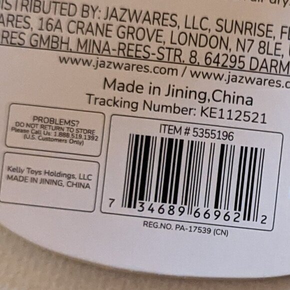 NWT 3.5" Shena Pink Tye Die Dog Purse Clip Squishmallows Fuzzy Puppy Rainbow NEW - Picture 7 of 7